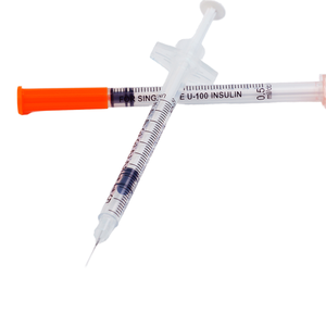 Jeringas Veterinarias Desechables Estériles de 1 ml con Punta Luer Lock y Agujas de Calibre 30, Paquete de 100 Unidades, para Uso en Vacas y Cerdos - Product Image 1