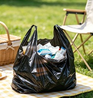 Sacs en PEHD à soufflets latéraux avec poignée, thermosoudables, impression de logo personnalisée, pour le commerce de détail, le shopping et l'emballage cadeau