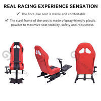 GY030 Sièges de course à godet de sport de qualité supérieure Jeu de conduite Sim Volant pliable Chaise de conduite Simulateur de course Cockpit