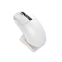 Souris sans fil tri-mode certifiée FCC/CE/ROHS, OEM/ODM, capteur PAW3950, taux de polling 8 kHz, souris de jeu légère avec écran