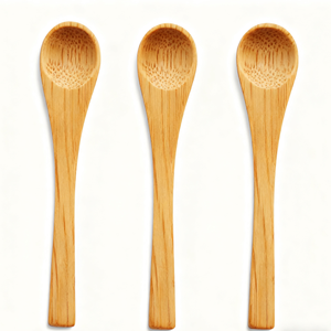 Cuchara Mini Clásica de Bambú Natural Ecológica de Grado Alimenticio para Café, Miel y Té, para Uso en Cafeterías - Product Image 3