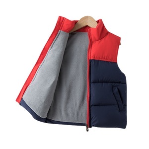 <span class=keywords><strong>Gilet</strong></span> en polyester pour enfants, automne-hiver, garçons, doublé, épais, chaud, color block, col roulé <span class=keywords><strong>zippé</strong></span>, imperméable, maternelle - Product Image 5
