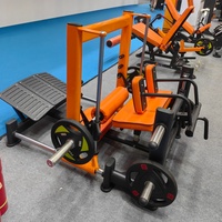 Máquina de Ejercicios para Espalda con Carga de Placas, Máquina de Remo ISO-Lateral para Entrenamiento Comercial de Fitness