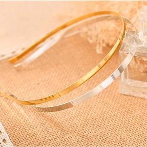Bandeau en métal blanc ou doré pour filles, vente en gros, DIY, pour cheveux - Product Image 2