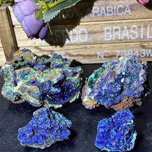 Cristallo grezzo naturale minerale di Azurite di alta qualità pietra grezza Malachite campione per la vendita - Product Image 5