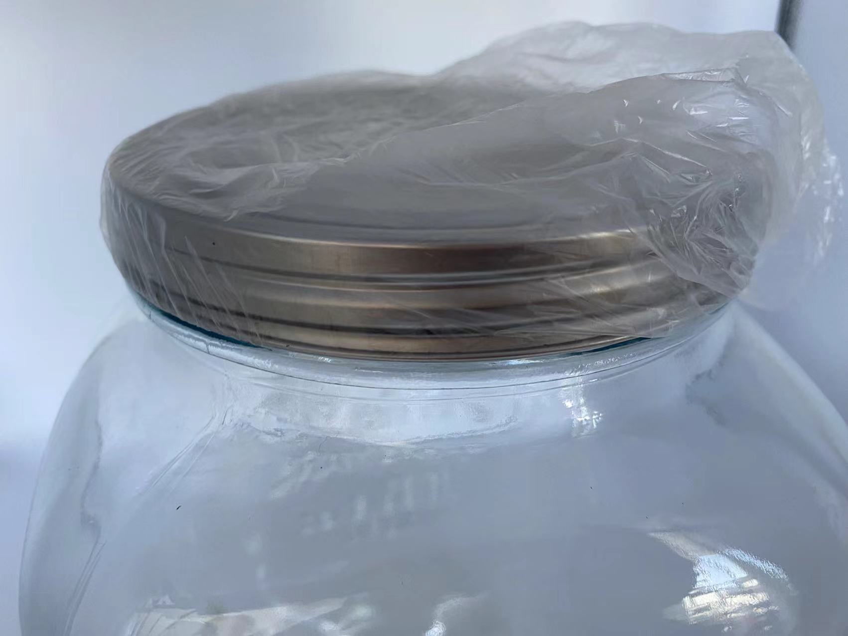 2 gallon Glass Single Mason Jar Beverage Drink Dispenser With Leak Free Spigot, Clear