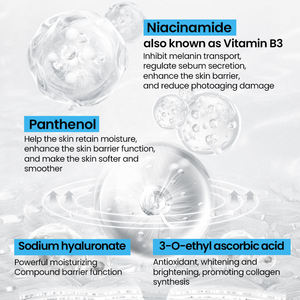 Sérum personnalisable à la niacinamide, vitamine C et acide hyaluronique pour le visage, éclaircissant, minimisant les pores et soignant le nez - Product Image 4