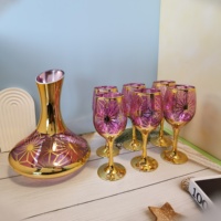 6 pièces de distributeurs de vin en cristal classique d'Europe, ensembles avec motifs personnalisables, options d'emballage, quantité minimale de commande basse, cadeau