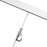 Accessoires de plafond réglables Kit de suspension de câble métallique Guirlande lumineuse de câble transparent Pince de câble léger Pince de câble métallique