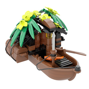 Set de Bloques de Construcción de Partículas Pequeñas MOC, Modelo de Escena de Muelle Flotante DIY, Juguete Creativo de Escritorio - Product Image 3
