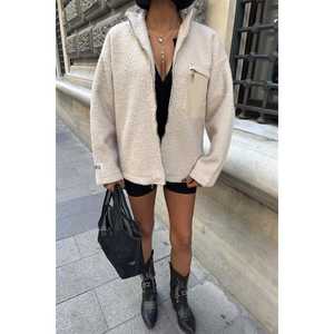 เสื้อแจ็คเก็ตขนสัตว์เทียมโซเบ เอครู เฟลซ เสื้อโค้ทลำลองสำหรับผู้หญิงที่ให้ความอบอุ่น - Product Image 3