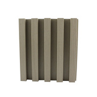 Panel Dinding Kayu Solid Minimalis Modern, Motif Grating Cekung-Cembung, Tahan Air, Bahan WPC untuk Dekorasi Latar Belakang Hotel dan Rumah