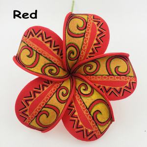 Hawaii plumerial köpük çiçek saç tokası yapay ada eva frangipani tiare hibiscus kulak aksesuarları - Product Image 6