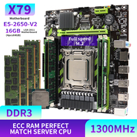 Nouvelle carte mère Intel X79G X79 avec combos LGA2011, processeur Core I7, 16 Go de mémoire DDR4 ECC, graphismes intégrés pour ordinateur de bureau