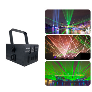 Proiettore Laser <span class=keywords><strong>RGB</strong></span> 5W a Colori Completi con <span class=keywords><strong>Telecomando</strong></span> per Matrimoni, Feste, Spettacoli e Illuminazione Scenica con Effetti Animati Speciali - Product Image 1