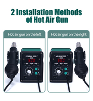 Station de dessoudage numérique YIHUA 959D 700W SMD, pistolet à air chaud intelligent sans plomb, réparation de soudure, AC 110V-240V 120L/min