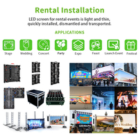 Écran LED de location intérieur/extérieur P2.6 P2.9 P3.91, mur vidéo, panneau couleur intégrale, étanche IP65 pour promotions en magasin de sport