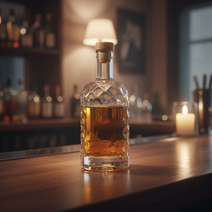 Bouteille en verre pour spiritueux, whisky, vodka, <span class=keywords><strong>gin</strong></span>, rhum, liqueur, 500 ml, 750 ml, avec bouchons en bois - Product Image 6