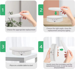 เครื่องวิชวลไลเซอร์ไฟฟ้าอัจฉริยะ3ใน1, แท่นชาร์จ USB หมุนได้360องศาสำหรับถ่ายภาพวิดีโอในสตูดิโอถ่ายภาพ - Product Image 4