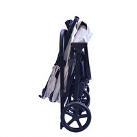 Poussette pliable légère en métal SBB 350L avec panier amovible, convient aux chiens Teddy, aux chats et aux chiots