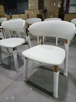 Fauteuil de Loisirs Nordique Moderne en Bois Massif avec Tissu pour Intérieur Hôtel, Restaurant, Café ou Meuble de Salon