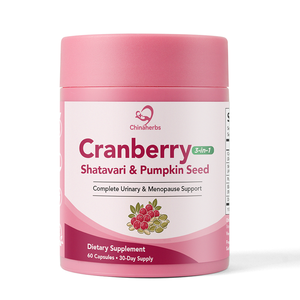 Chinaherbs 3-in-1 Cranberry Shatavari & Pumpkin Seed Capsule Vegan <b>Supplement</b> Menopause Hot Flash Relief Urinary Tract & Bladder - Product Image 1