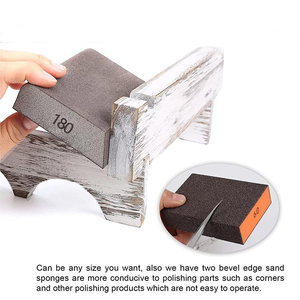6.8*10*2.5 "אלומיניום תחמוצת אלומיניום sanding ספוג בלוק לק יבש רטוב טחנת מים - Product Image 4