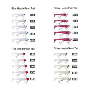 Jig poisson tête <span class=keywords><strong>de</strong></span> plomb appât 14g 21g 27g 35g 45g 2 pièces/sac jigging <span class=keywords><strong>leurre</strong></span> souple têtes plombées <span class=keywords><strong>leurre</strong></span> <span class=keywords><strong>de</strong></span> pêche souple - Product Image 2