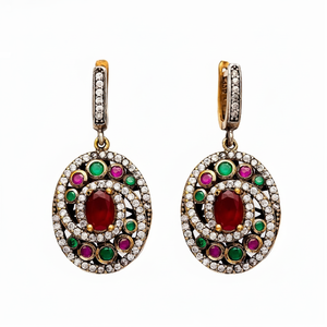 New Trending Authentic Dangle Earring Turkish <b>Wholesale</b> Handcrafted 925 Sterling Silver Jewelry - Product Image 2