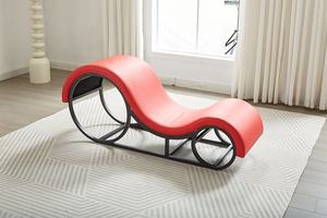 Gratis Monster Make Liefde Set Bed Ontspannende Woonkamer Meubels Pu Leer Leisure Slapen Yoga Sex Stoel Voor Paar - Product Image 6