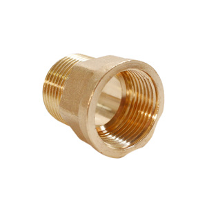 Adaptateur droit en laiton fileté mâle-femelle, raccord de tuyau en cuivre pour plomberie, eau et gaz - Product Image 2