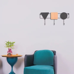 <span class=keywords><strong>Porte</strong></span>-manteau <span class=keywords><strong>mural</strong></span> en acier inoxydable à 3 crochets, robuste, pour entrée et couloir - Product Image 1