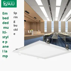 Panel de Luz <span class=keywords><strong>LED</strong></span> Empotrado con Clip de Resorte, 40W/60W, para Placas de Yeso, 30x30, <span class=keywords><strong>60x60</strong></span>, 60*120cm, CRI 80, 220V, para Azulejos - Product Image 2