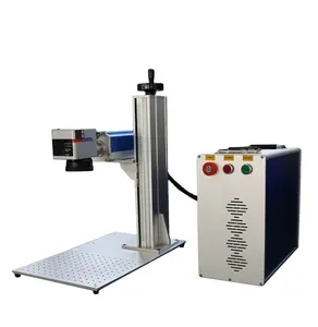 High Precision Portable split metal fiber laser marking machine 20/30/50/60w for all metals alloys and opaque non-metal