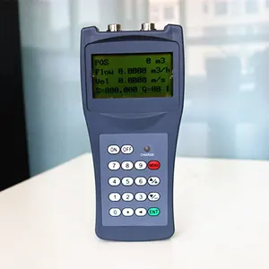 RS232 débitmètre ultrasonique tenu dans la main numérique débitmètre d'eau débitmètre à pince