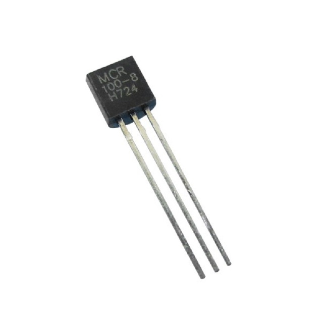Thyristors SCR 600V 800mA Sensitive Gate Through Hole TO92 MCR100 MCR100-8
