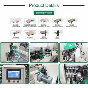 8 개의 기능 자동적인 가장자리 밴딩 기계 Mdf Pvc 목공 가구 내각 가장자리 밴더 기계