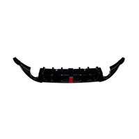 Nouveau diffuseur de pare-chocs arrière sport en ABS noir brillant avec éclairage pour VW Golf 7 GTI GTD 2013-2016