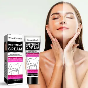 West & month Crema blanqueadora para axilas Codo Parte privada Crema para la piel 100mL OEM Adultos Conjuntos de cosméticos femeninos universales para adultos