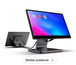 เครื่องบันทึกเงินสดระบบ POS หน้าจอสัมผัสสีฟ้าขนาด 15.6 นิ้ว พร้อมเครื่องพิมพ์ขนาด 80 มม. ในตัว และหน้าจอแสดงผลที่สองขนาด 15.6 นิ้ว สำหรับร้านค้าปลีกและร้านอาหาร - Product Image 2