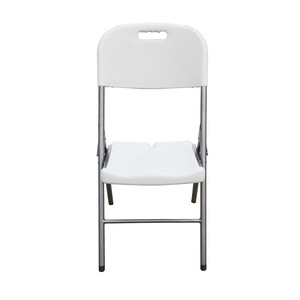 Giá Rẻ Giá HDPE Bảng điều chỉnh 4.2cm thép trắng nhựa ghế vườn để bán và ngoài trời Vườn ghế nhựa có thể gập lại cắm trại ghế - Product Image 3