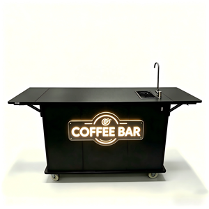 Rak <span class=keywords><strong>Display</strong></span> Pub Berdiri Sendiri dengan Lampu LED, Meja Bar Kopi, Etalase Minuman Koktail untuk Restoran dan Acara - Product Image 3