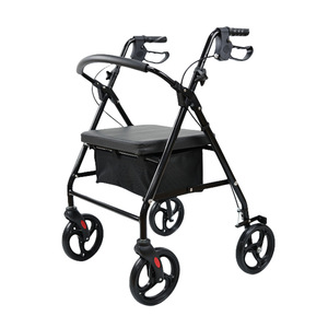 Walker <b>Rollator</b> 8 Inch Wheels 3 Height Adjustable Handle Foldable For Elderly And Pregnant Women - Product Image 2