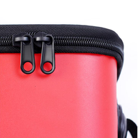 Seau à poisson vivant multifonctionnel portable en EVA à trois couches, 10-15L, étanche, pour le camping, les voyages et la pêche