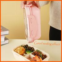 Lonchera de Plástico PP Ecológica, Apta para Alimentos, Estilo Japonés, con Logotipo Personalizado, Apta para Calentar, para Niños y Recién Nacidos