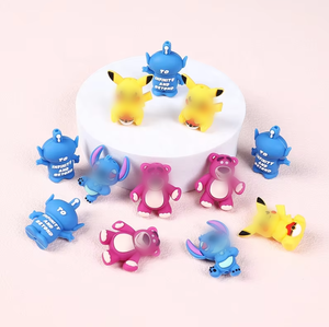 Bolígrafos de Diseño de Lujo con Cuentas Decorativas 3D de Dibujos Animados, <span class=keywords><strong>Pika</strong></span> Chu, Fresa, Oso, Silicona de Grado Alimenticio, Ecológica, Suave - Product Image 6