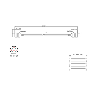Cable Midi/Power/Mini Din Personalizado de 8, 9 y 10 Pines, Macho a Hembra, 2m - Product Image 5