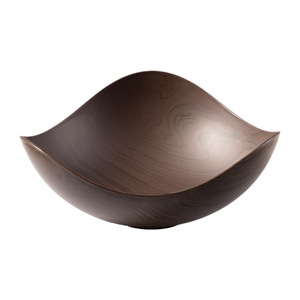 Wood Grain Fruit Plate Irregular Shape <b>Plastic</b> Dessert Dish For Dining <b>Table</b> Decorative Trays - Product Image 2