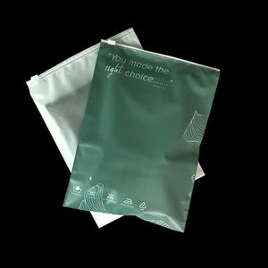 Custom Frosted Zipper PVC/PE <b>Ziplock</b> <b>Bags</b> for Clothing Packaging Recycled Materials Gravure Printed Transparent - Product Image 3