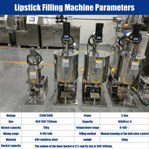 Machine automatique de fabrication de rouge à <span class=keywords><strong>lèvres</strong></span>, machines de chauffage et de remplissage, machine de production de rouge à <span class=keywords><strong>lèvres</strong></span> liquide cosmétique, <span class=keywords><strong>prix</strong></span> - Product Image 2